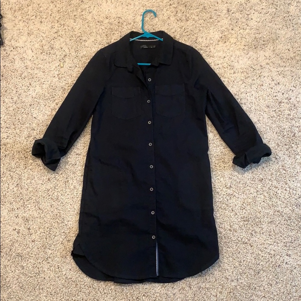 Prana Doryan Dress, black, size medium